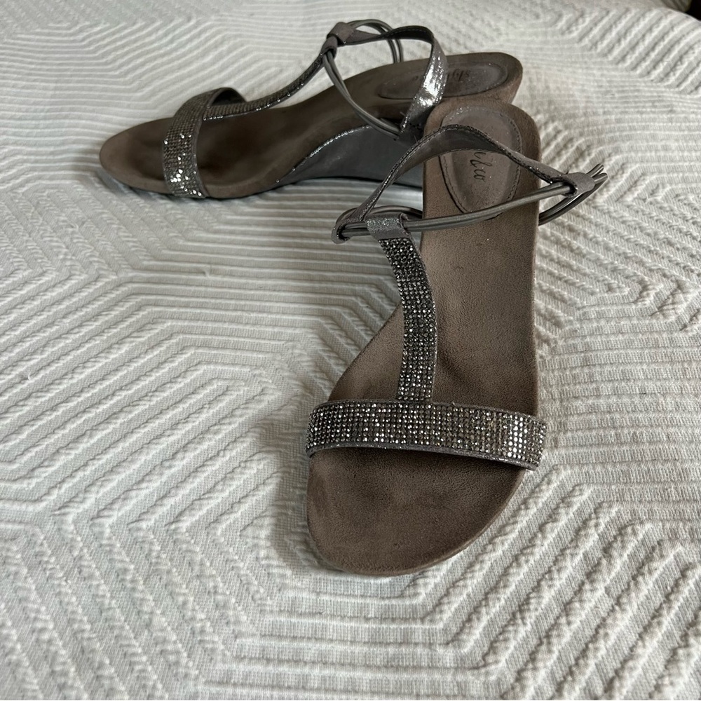 Style and Co strappy wedge heels